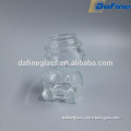 90ml Mini cute bear shaped glass storage bottles and jars for candy /honey /jam